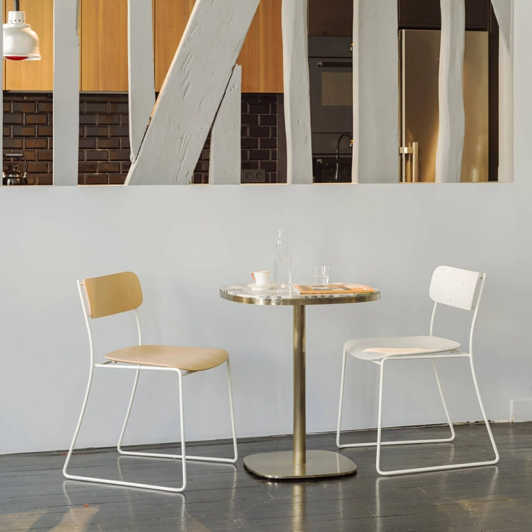 Dining Chair SEN 95.6 White Plastic/ white NOMA