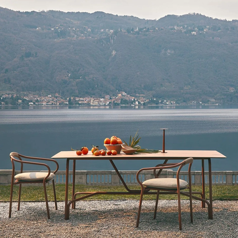 Table extérieure SALO L 203 Terre cuite UNOPIÙ