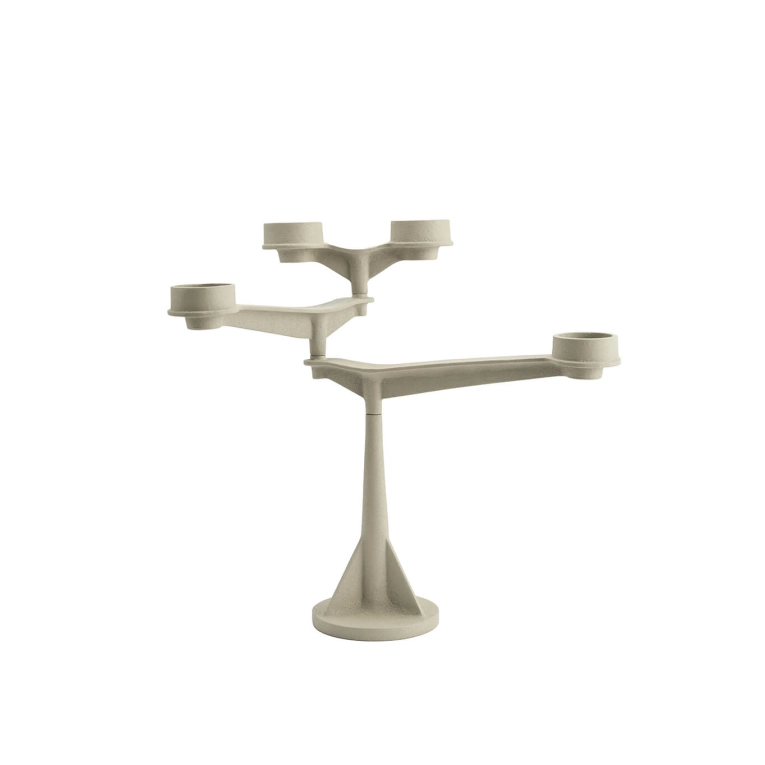 Candle Holder, Candlestick and Candle MINI SPIN Candelabra Putty TOM DIXON