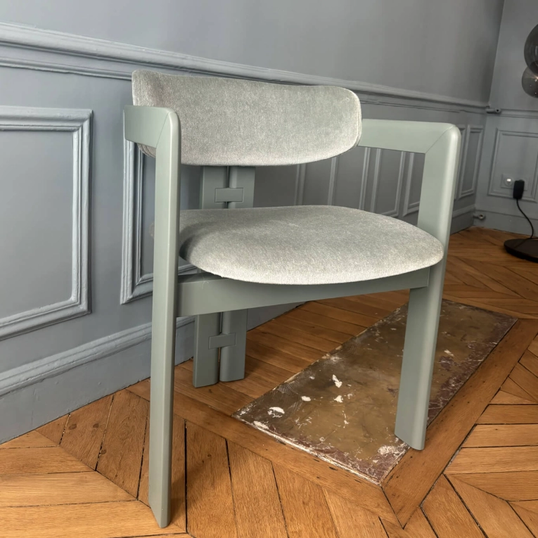 Chaise 0414 Tissu Aquamarine 003 GALLOTTI & RADICE