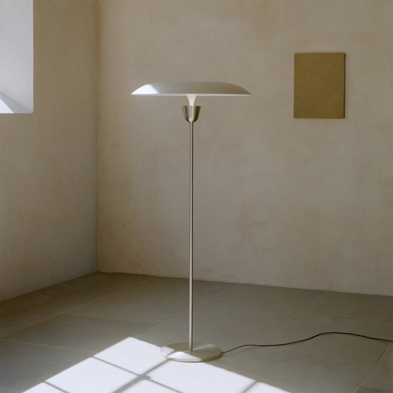 Floor Lamp KANTARELL Nickel plated NEW WORKS