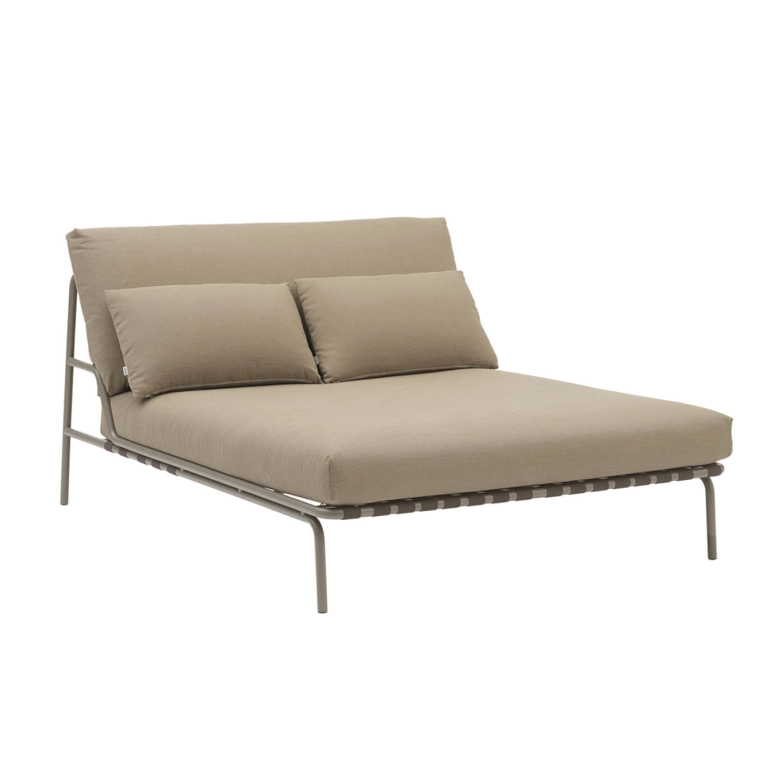 Outdoor Bench and Sunlounger SETTLE Weave 5/Taupe MUUTO