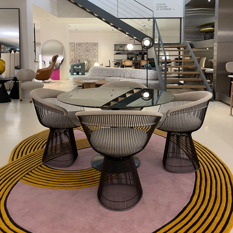SAARINEN Ø 120 Marbre Marquina Noir KNOLL