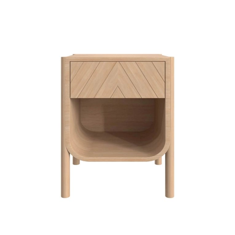 Bedside Table MARIUS Bedside Natural Oak HARTO