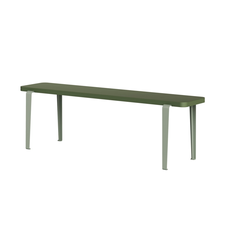 Designer Bench LOU Rosemary Green/Eucalyptus Gray L 140 TIPTOE
