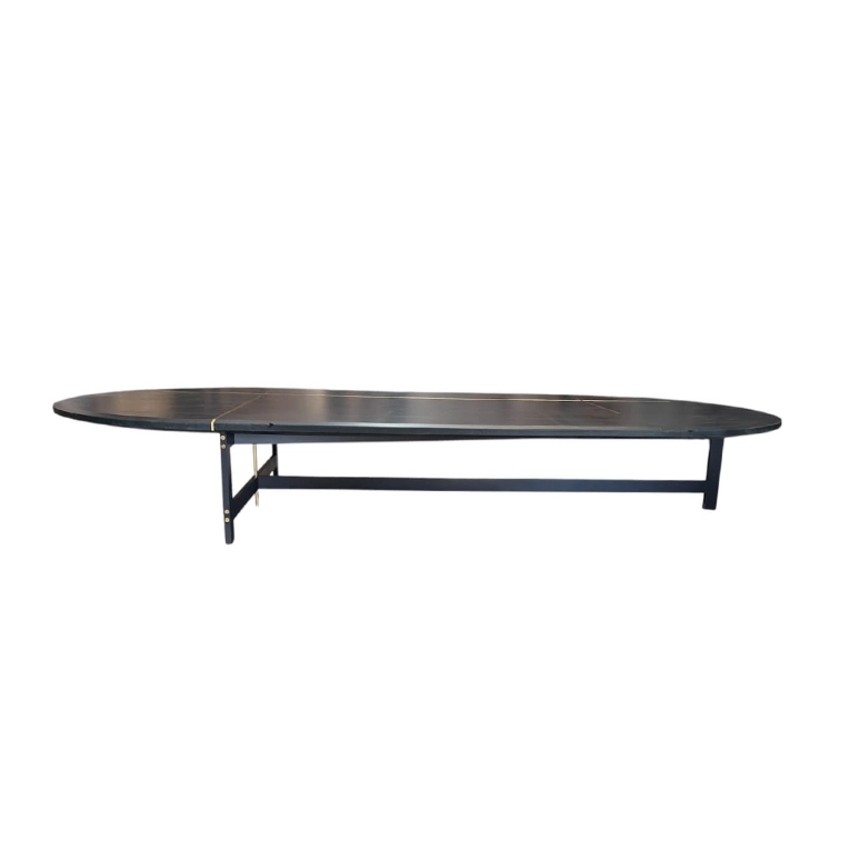 Table basse PLACÉ cuir Noir BAXTER MADE IN ITALY