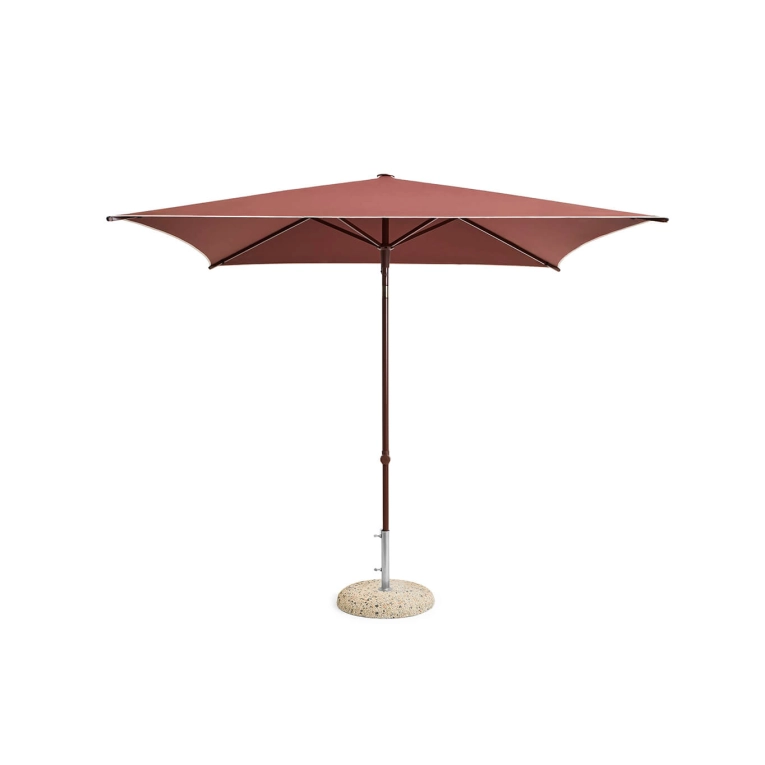 Accessoire extérieur Parasol TERRAZZA Carré Bordeaux HAY