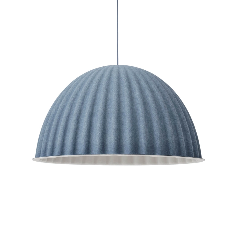 Suspension UNDER THE BELL Ø 82 Bleu Gris MUUTO