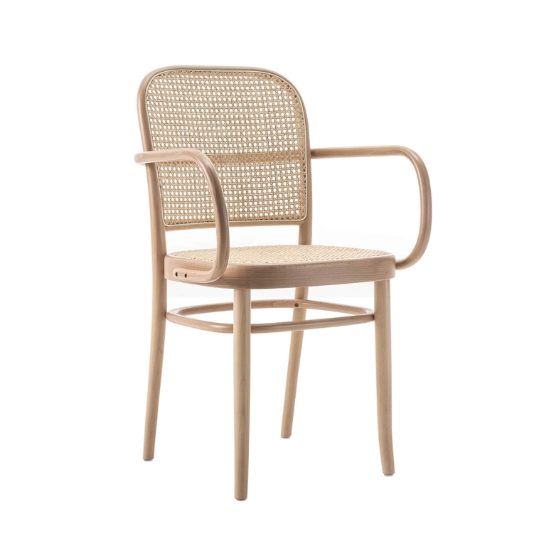 Chaise N. 811 avec accoudoirs Hêtre GEBRÜDER THONET VIENNA