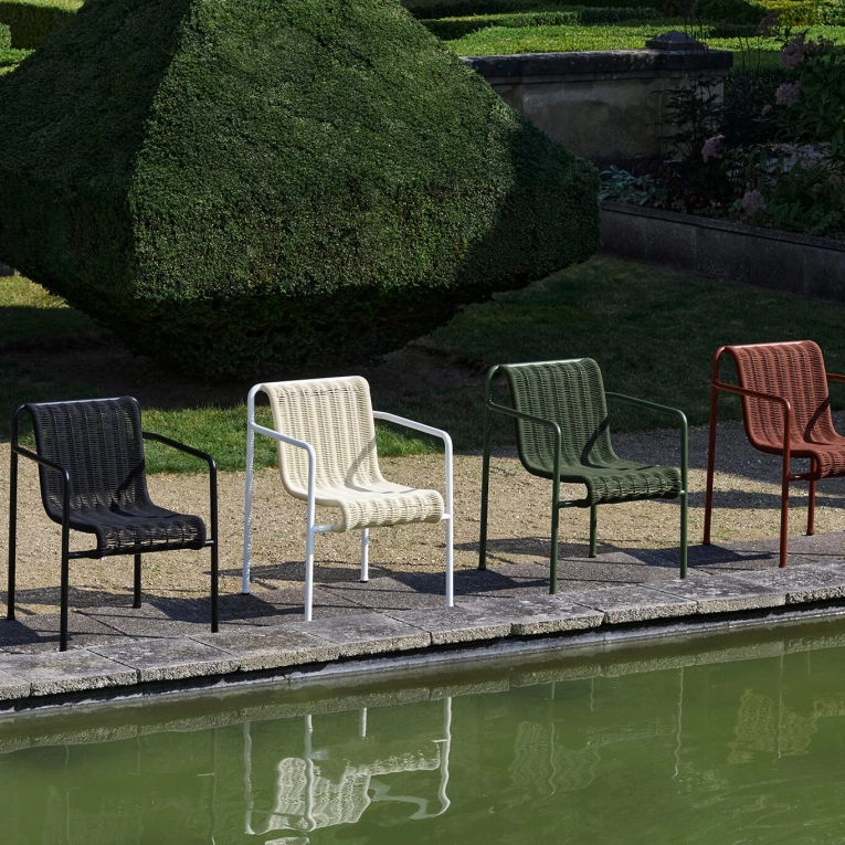 Chaise extérieure Chaise PALISSADE CORD Gris Ciel HAY