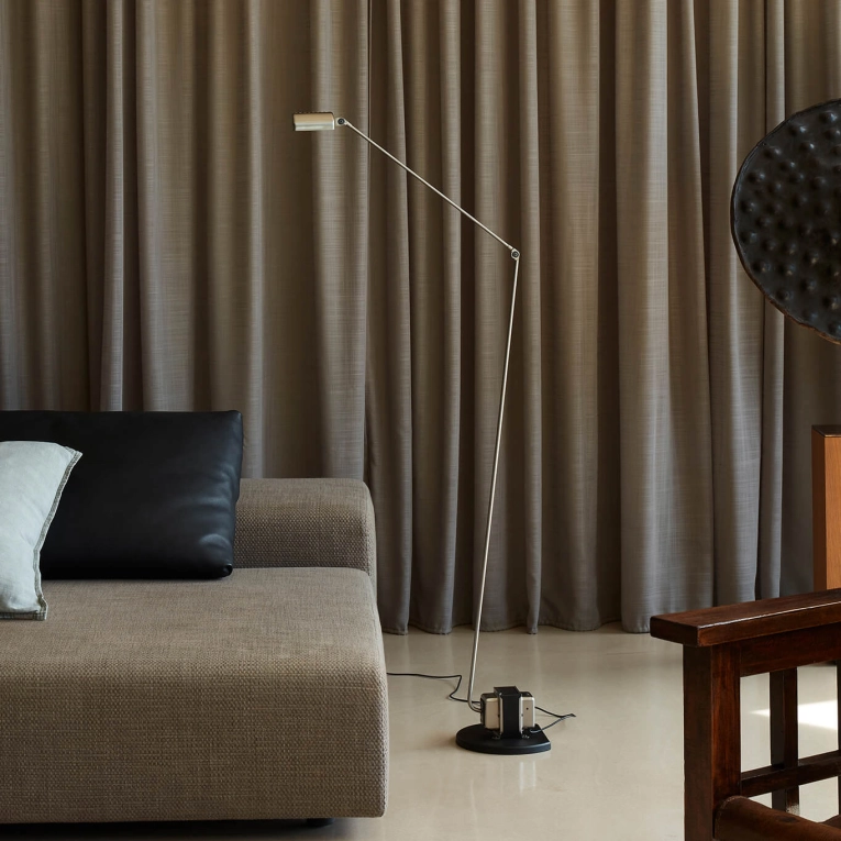 Lampadaire DAPHINE Nickel brossé LUMINA