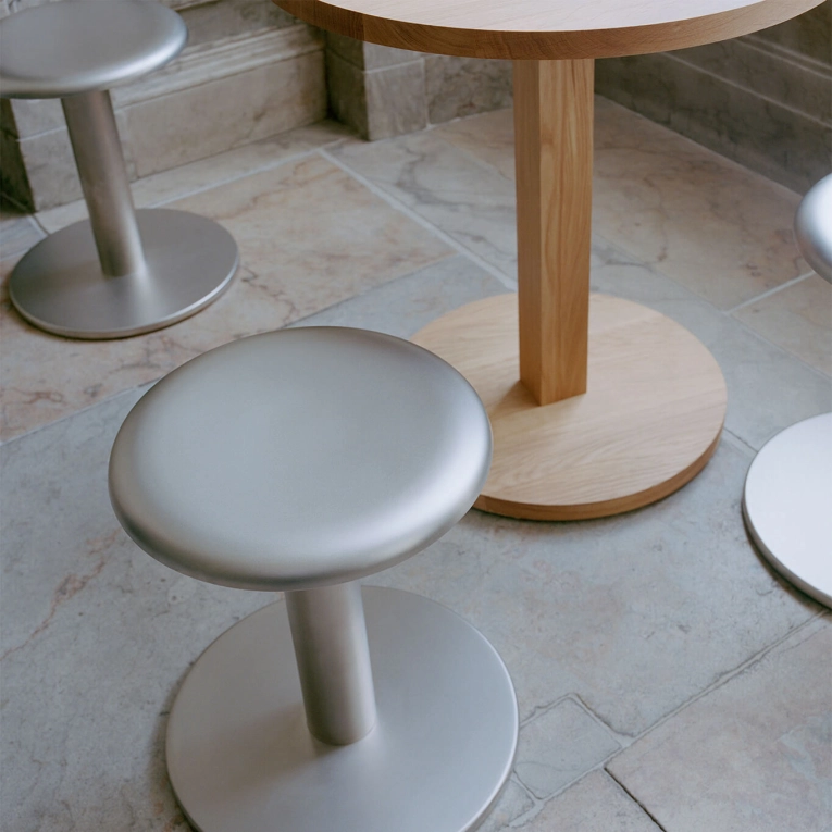 Stool COUPE H 46 Stainless steel NEW WORKS