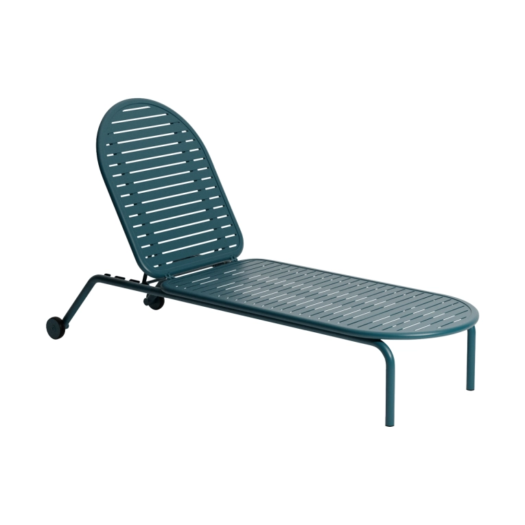Outdoor Bench and Sunlounger WEEK-END Sunbed Ocean Blue PETITE FRITURE