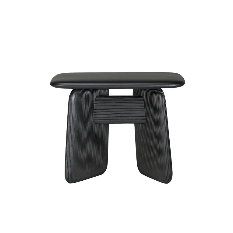Tabouret STONEHENGE H 34,5 Érable noir ZANAT
