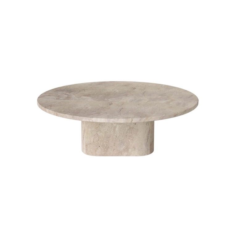 Coffee Table EIDA Ø 90 H 28 Beige Marble BOLIA
