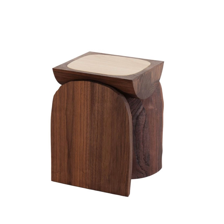 Side Table BREAD H 60 Walnut TACCHINI