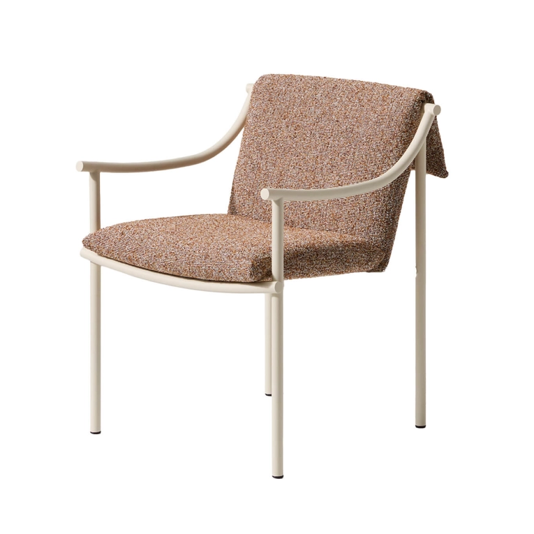 Outdoor Chair and Small Lounge Chair VIDALENTA Blanc Panna/ Lerici Terracotta CASSINA
