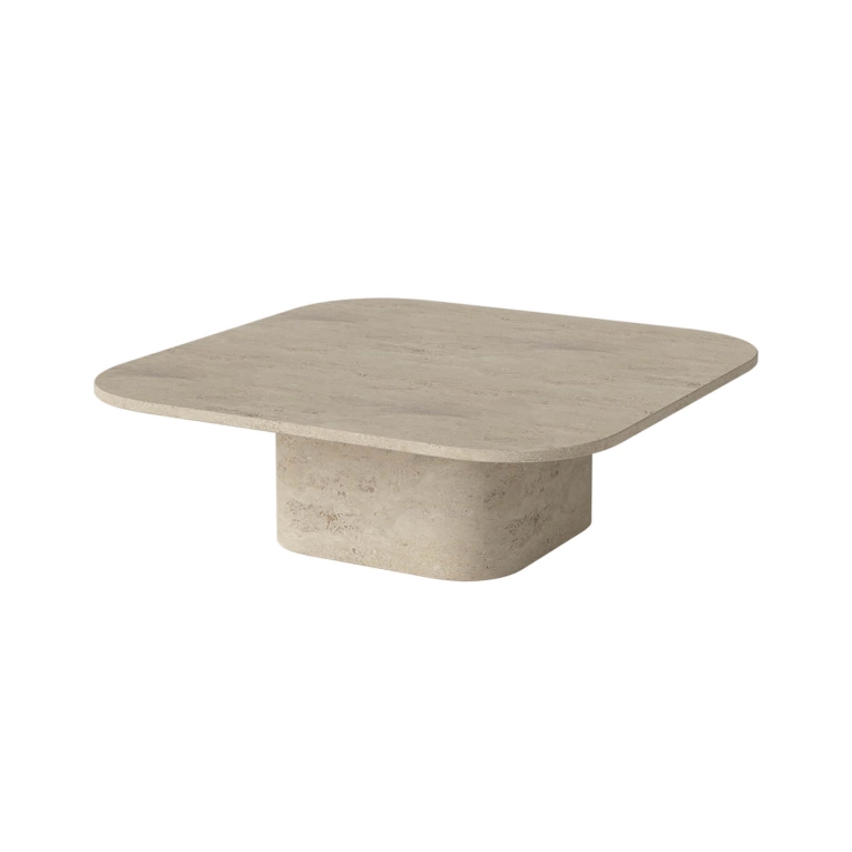 Coffee Table EIDA 100x100 H 32 Sand Travertine BOLIA