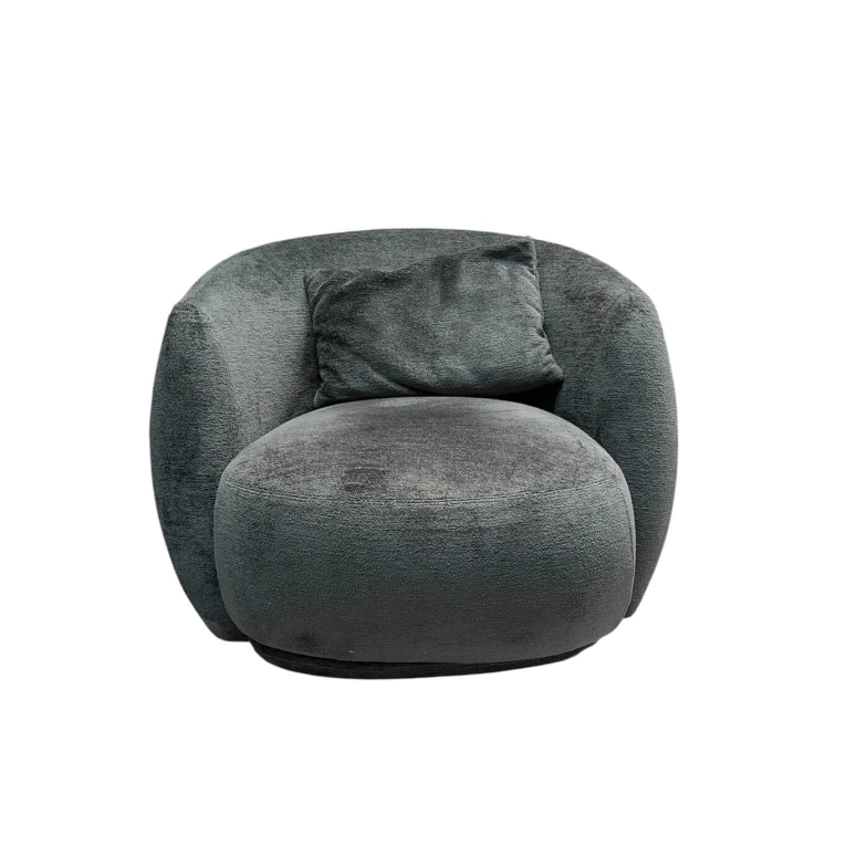 Easy chair PACIFIC swivel base Grey MOROSO