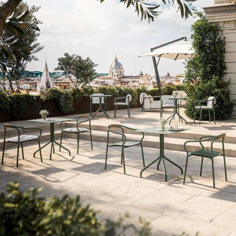 Outdoor Table SALO 70x70 Terracotta UNOPIÙ