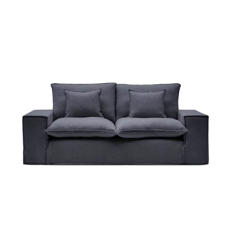 ANARELA 2 places Lin Gris Foncé KAVE HOME