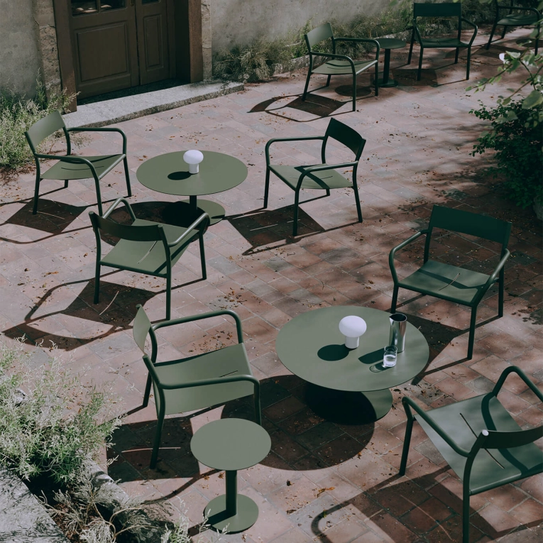 Outdoor Coffee Table MAY Ø 90 Dark green NEW WORKS