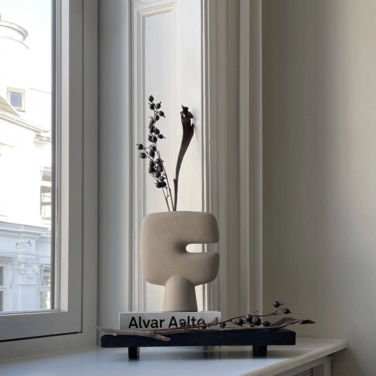 Vase TRIBAL medio Sand 101 COPENHAGEN