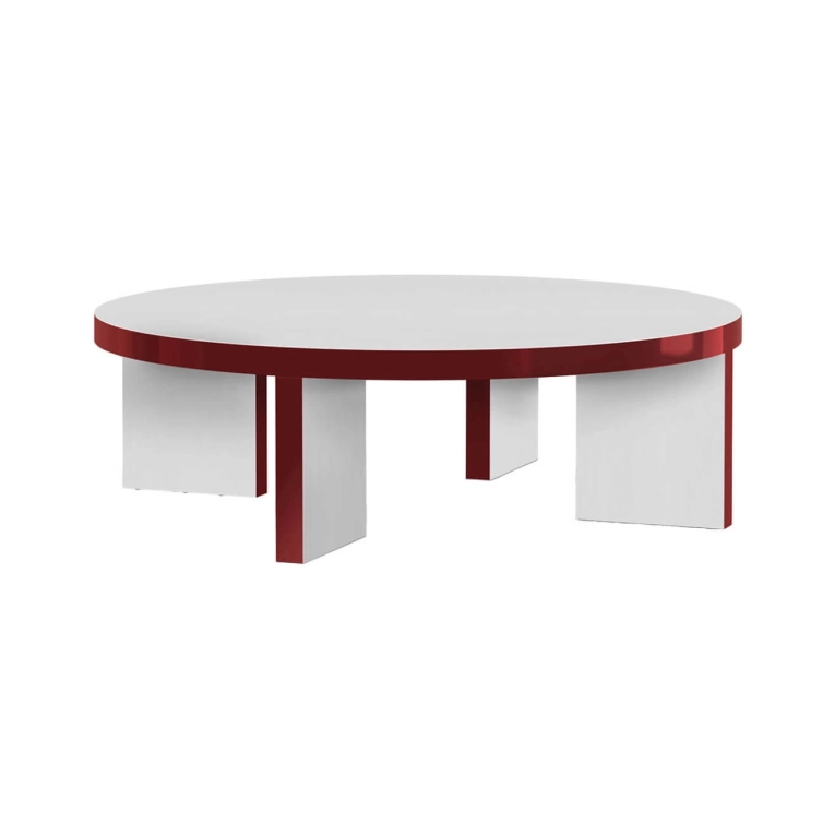 Coffee Table SLICE ME Ø 90 Amaranth ZANOTTA