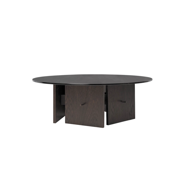 Coffee Table AUKKO Dark Oak FERM LIVING