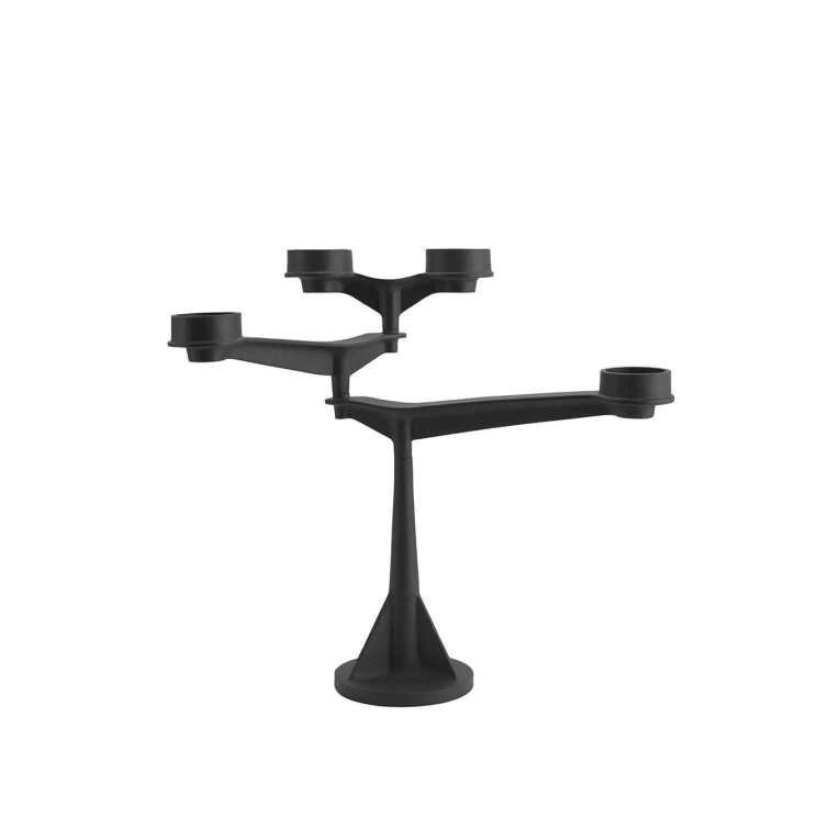 Candle Holder, Candlestick and Candle MINI SPIN Candelabra Black TOM DIXON