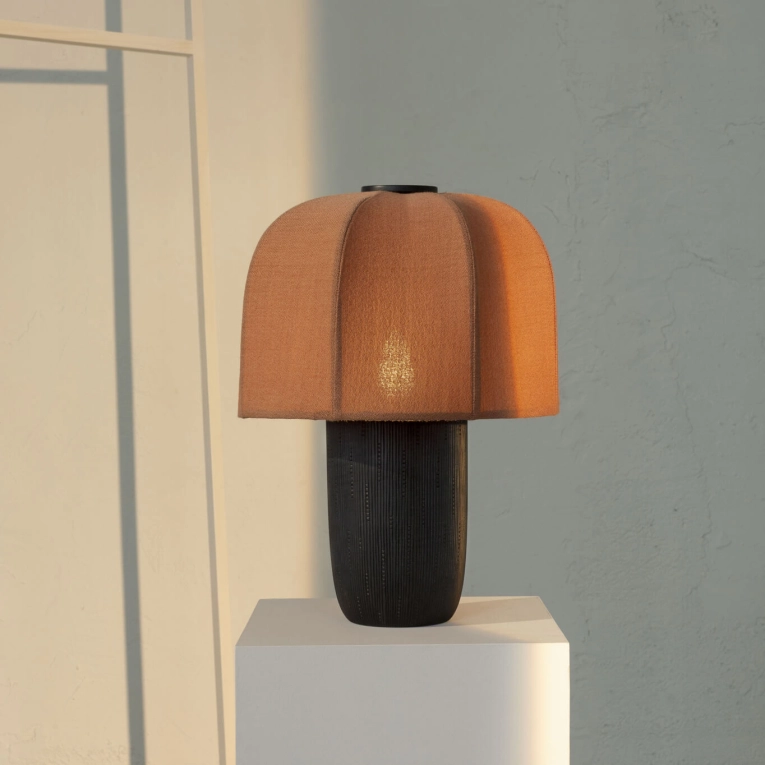 Table Lamp MEDUZA large San 540 fabric Maple black ZANAT