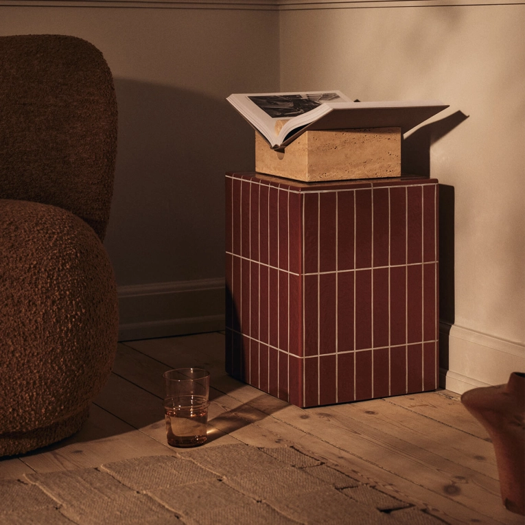 Side Table PILLAR Brown FERM LIVING