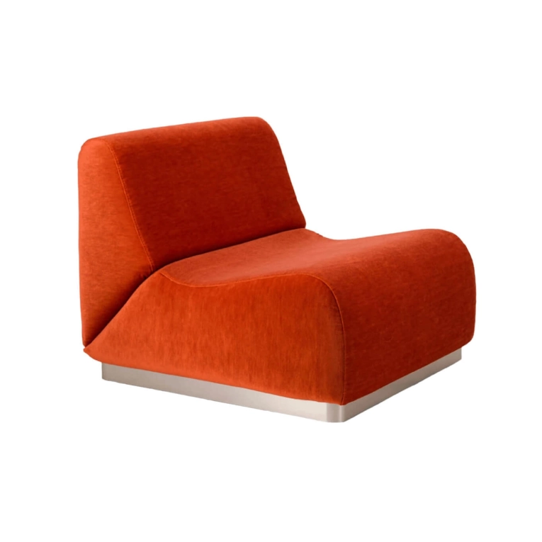 Canapé ROTONDO Velours Vermillon THE SOCIALITE FAMILY
