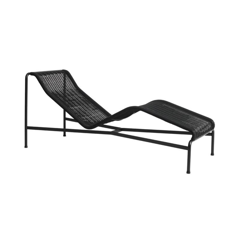 Outdoor Bench and Sunlounger PALISSADE CORD Chaise Longue Anthracite HAY