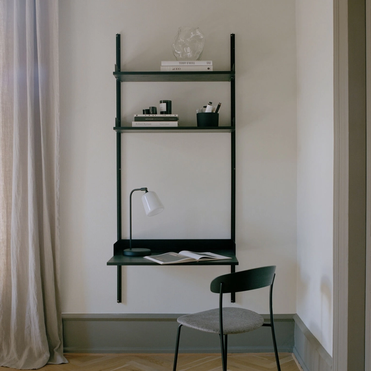 Bureau NEW WORKS STUDY SHELF Black/ Black ash NEW WORKS