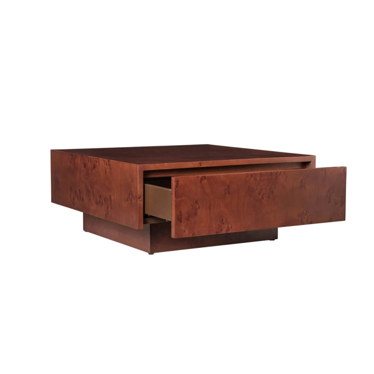 Table basse BURL STORAGE Teinté Foncé FERM LIVING