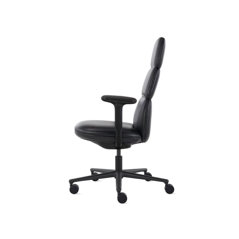 ASARI avec dossier haut Cuir Raven Noir HERMAN MILLER