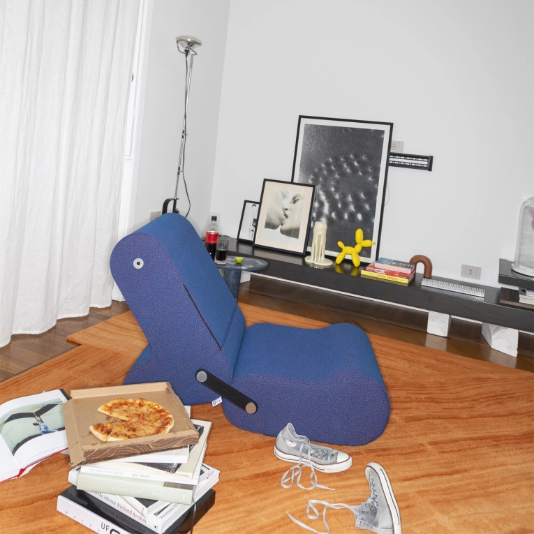 Easy chair MULTICHAIR Blue B-LINE