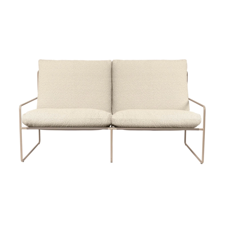 Canapé extérieur DESERT PURE BOUCLÉ 2 places Blanc cassé FERM LIVING