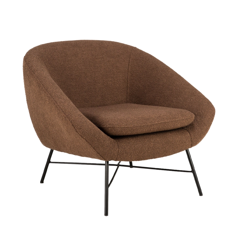 Easy chair BARROW Copper ETHNICRAFT