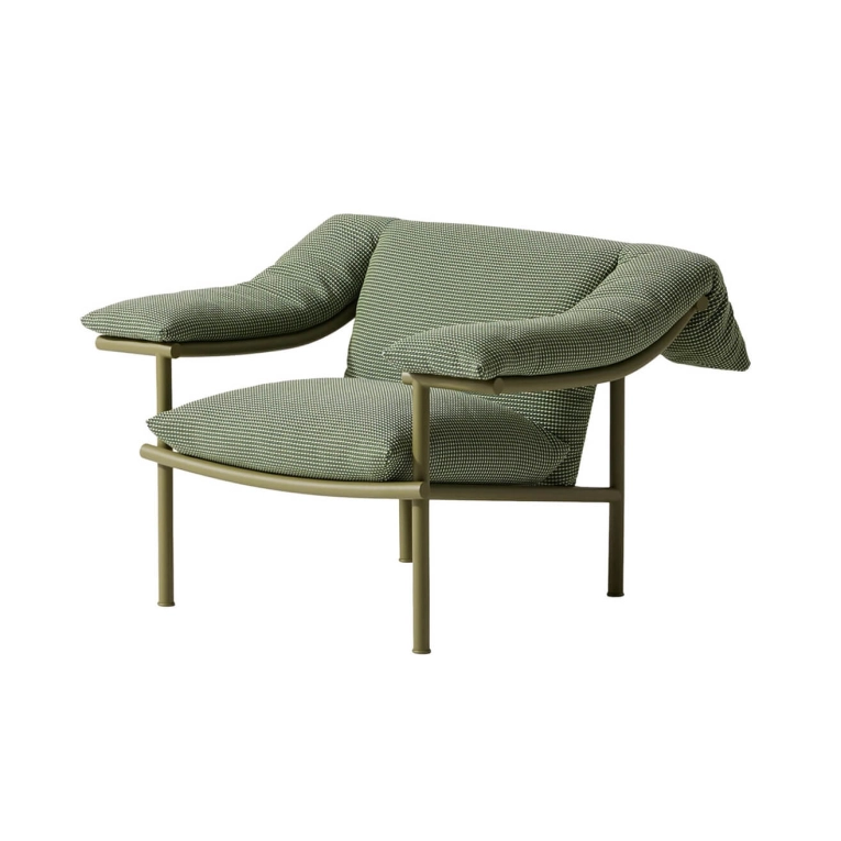 Outdoor Lounge Chair VIDALENTA Backrest Low Laguna Green CASSINA