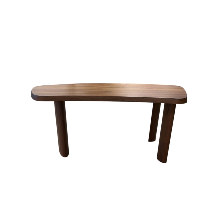 Bureau maison Occasion TABLE EN FORME LIBRE Noyer CASSINA