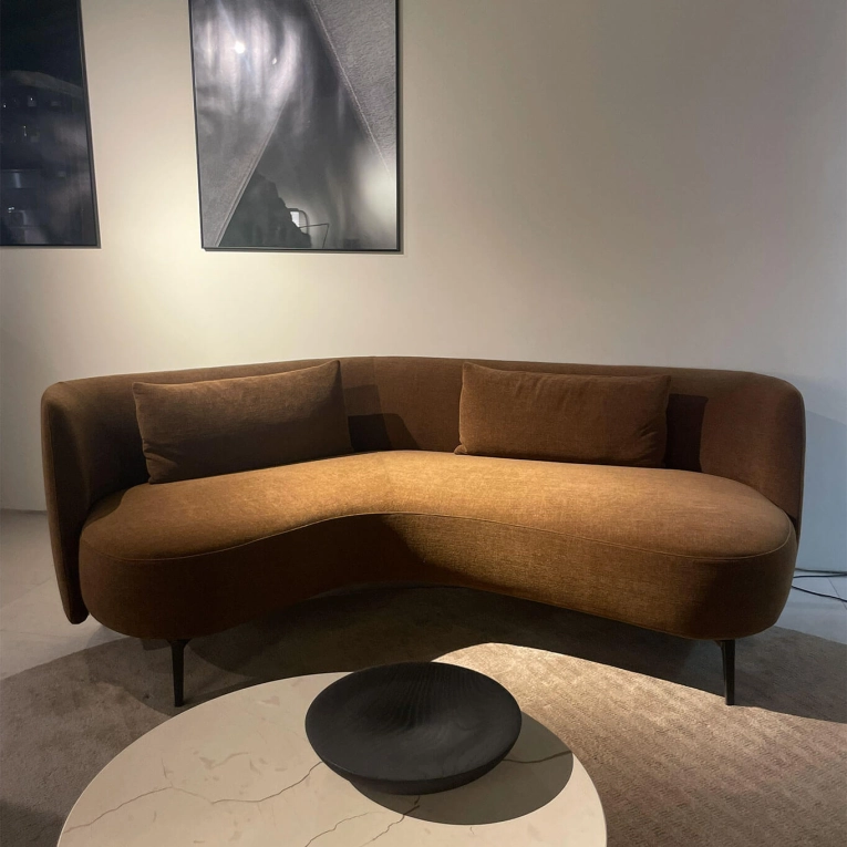 SUNDAY Velours Marron POLIFORM