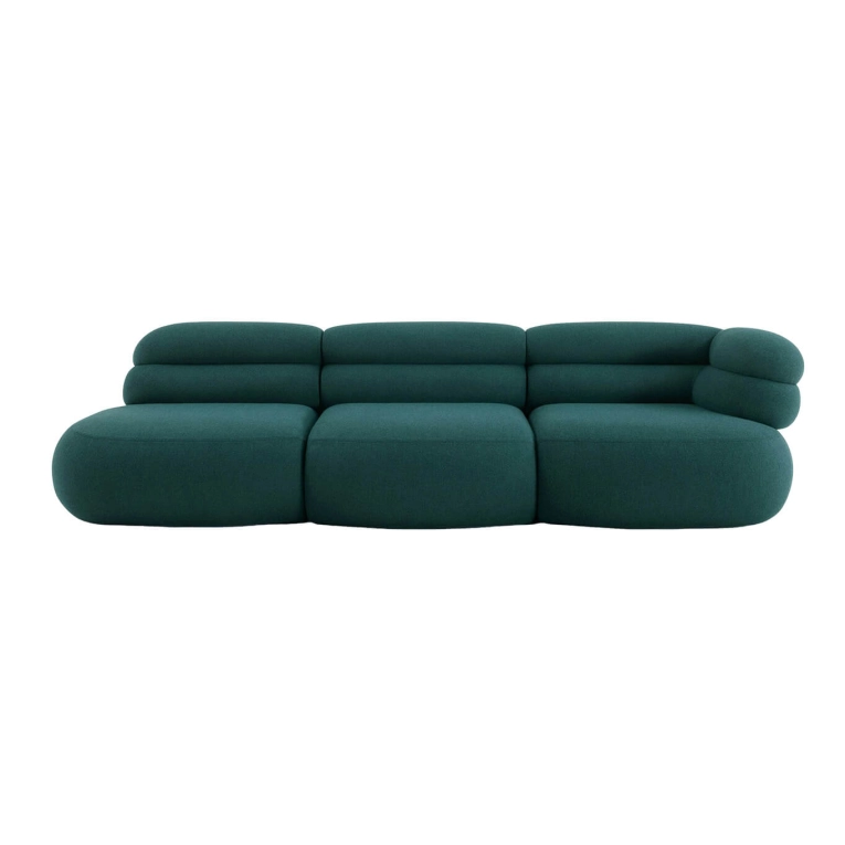Canapé BIBONI composition ouverte Stellium Midnight Teal KNOLL