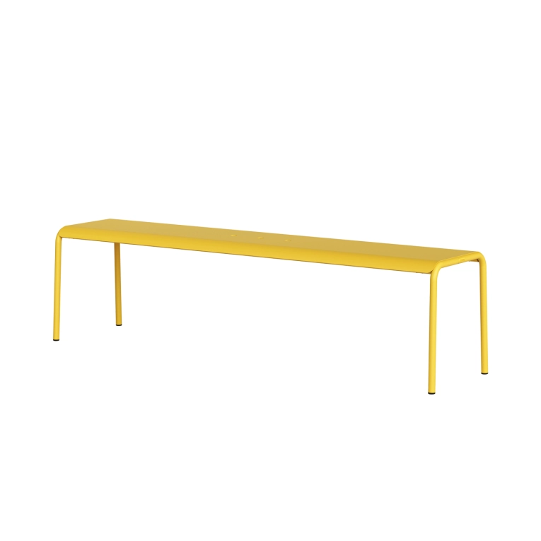 Banc extérieur PANORAMA Jaune Soleil L 170 TIPTOE