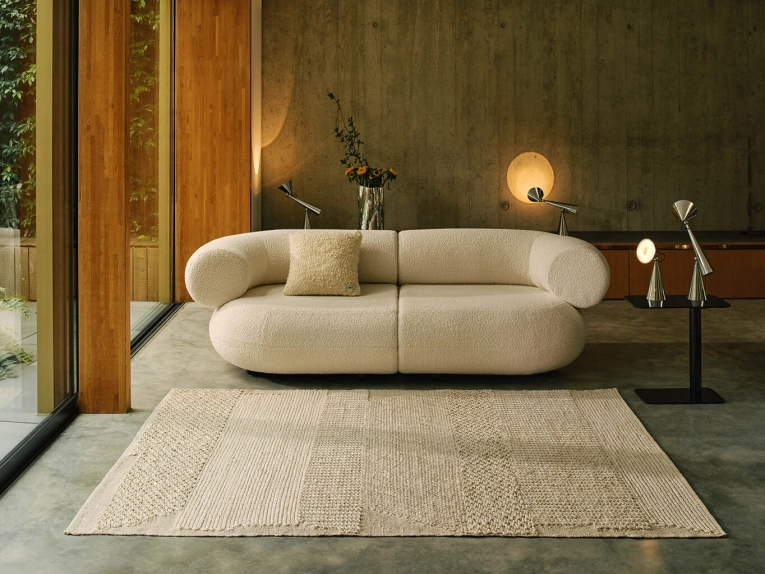 Tapis Tapis KNOTTY 170x240 Blanc TOM DIXON