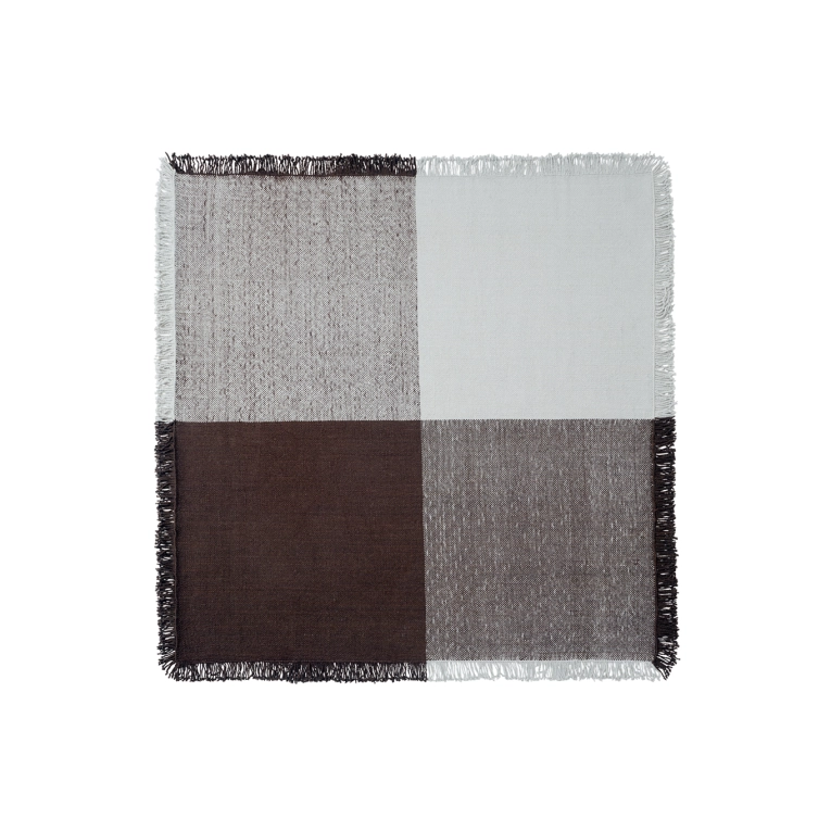 Tapis VERSO 258x258 Gris froid/Marron MUUTO