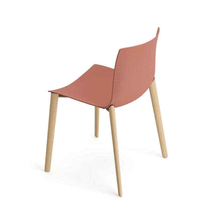 Chaise CATIFA RE 46 Pieds bois Rouille ARPER