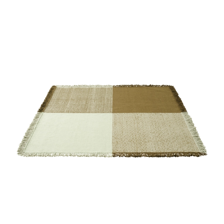 Tapis VERSO 258x258 Vert pâle /Marron chaud MUUTO