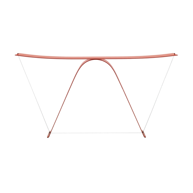 Console table EQUILIBRIUM Coral Red MDF